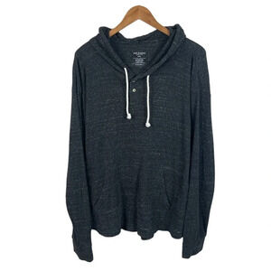 LS159 Mens Arizona Jean Company Waffle Knit Henley Hoodie Sweatshirt XXL